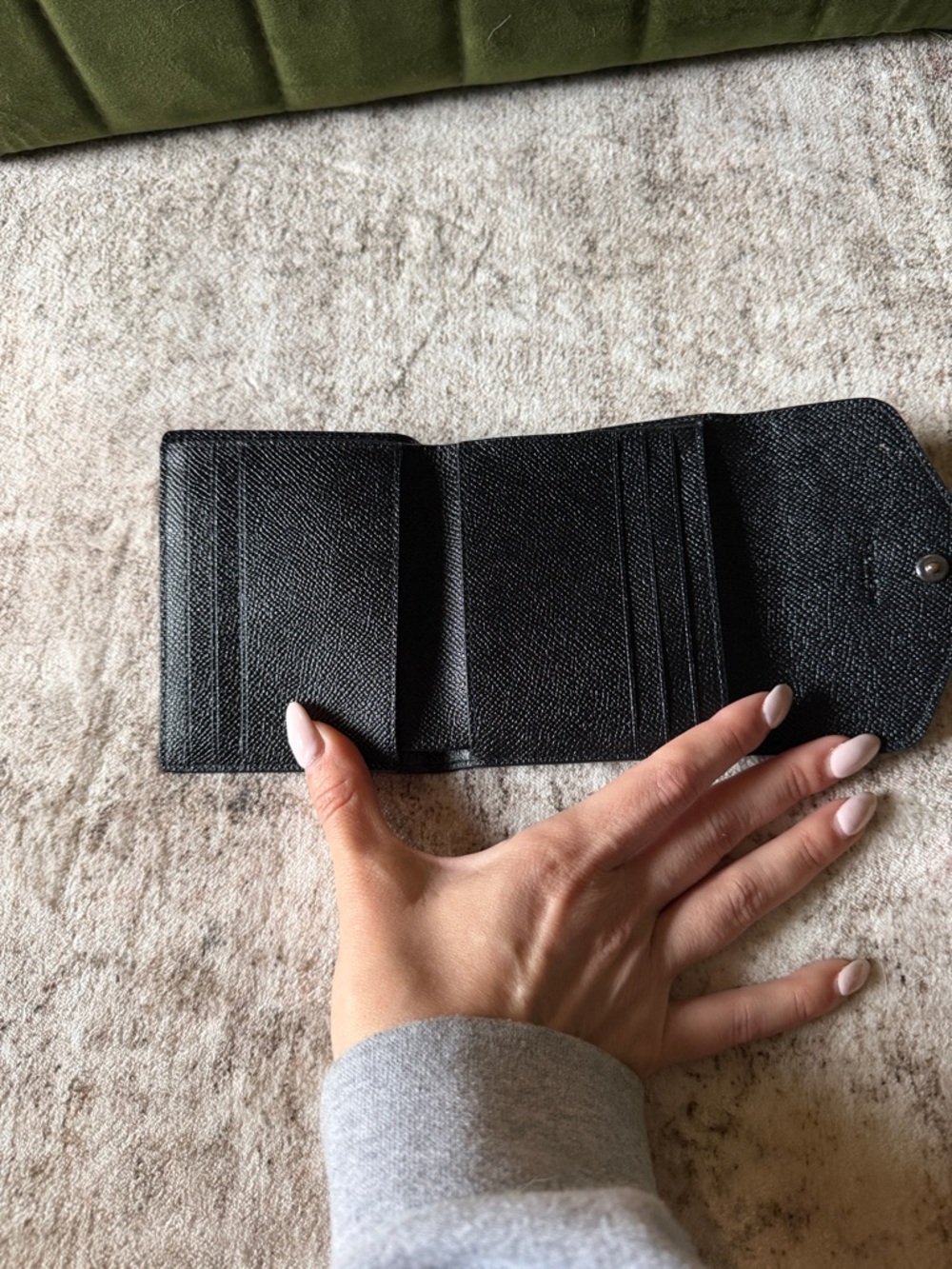 Coach Black Pebbled Leather Bifold Wallet - Picture 3 of 3